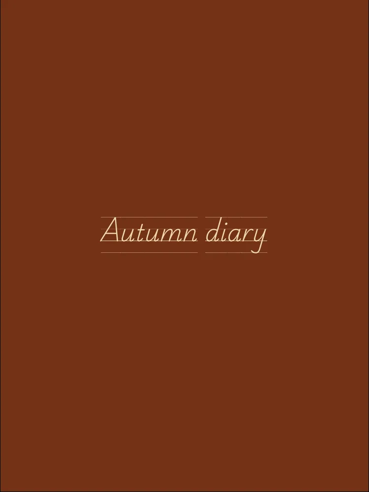 Autumn diary, page 1 — Cover