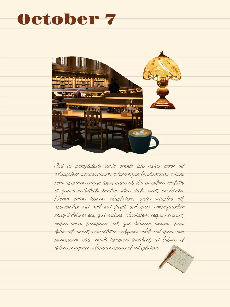 Autumn diary, page 4 — October 7