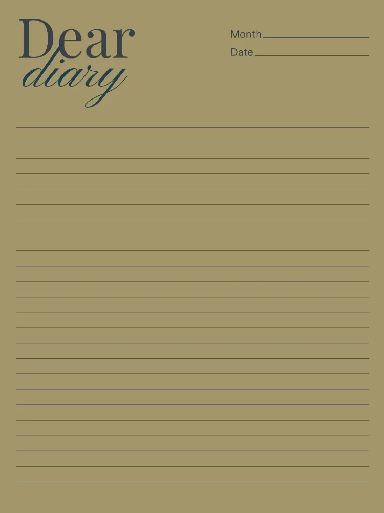 My diary, page 4 — Dear diary