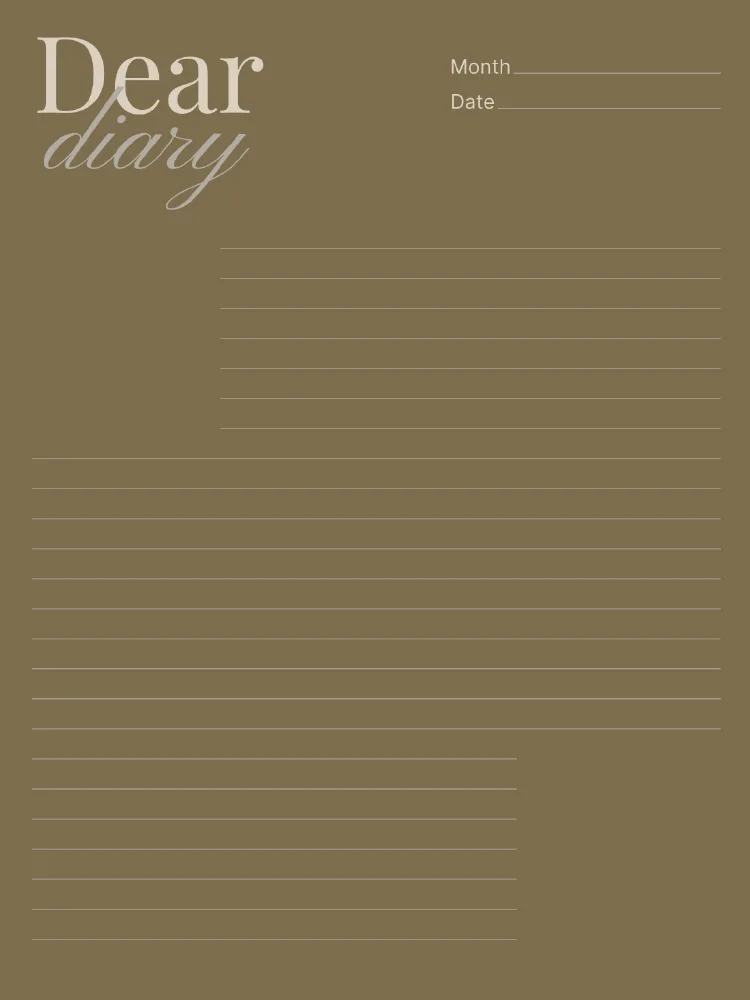 My diary, page 6 — Dear diary